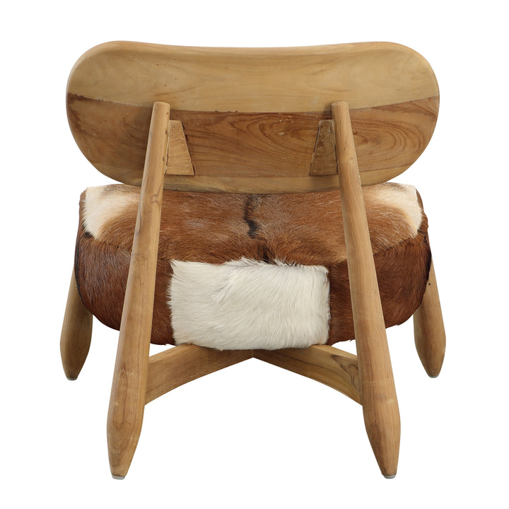 Whimsical Hide-Inspired Bistro Chair