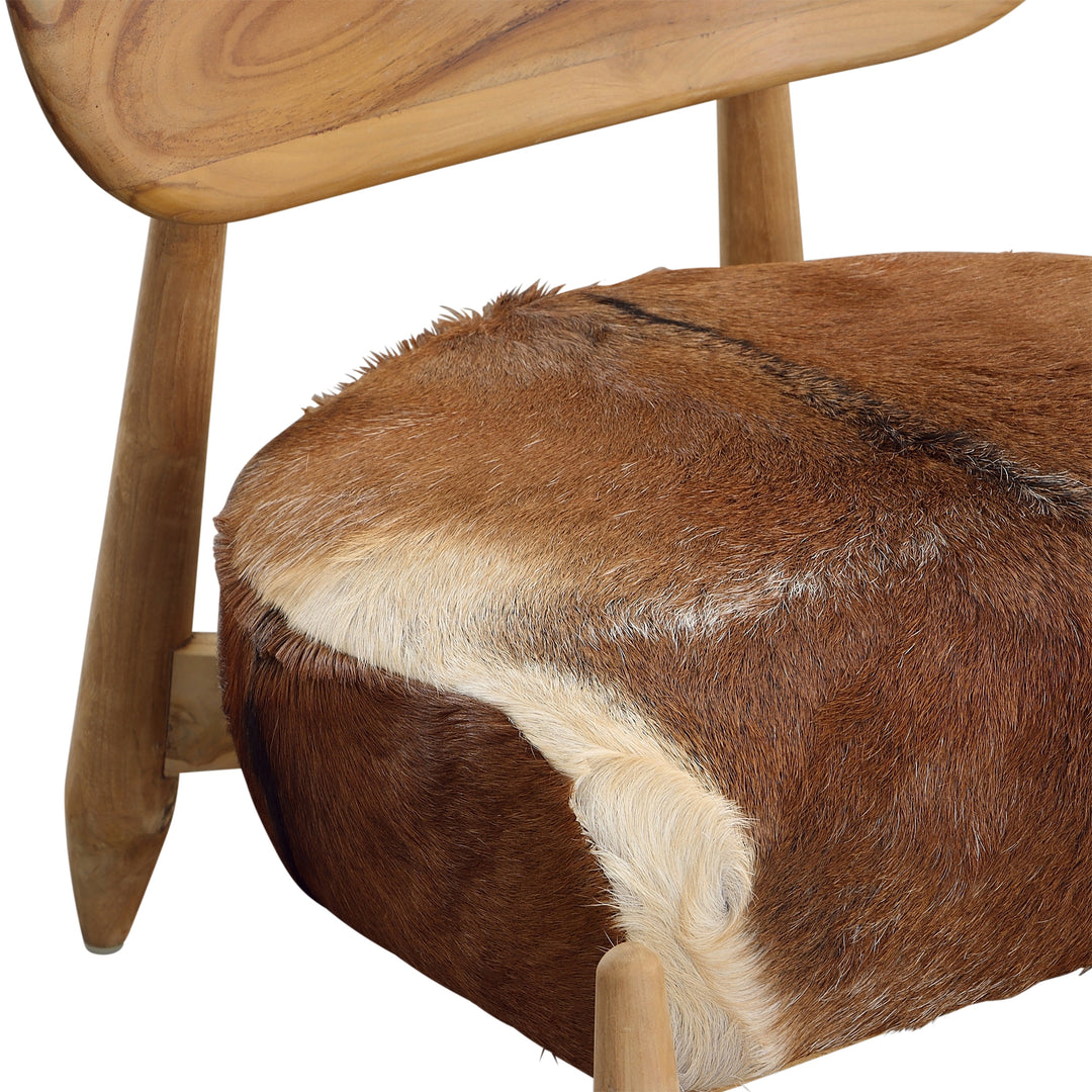 Whimsical Hide-Inspired Bistro Chair