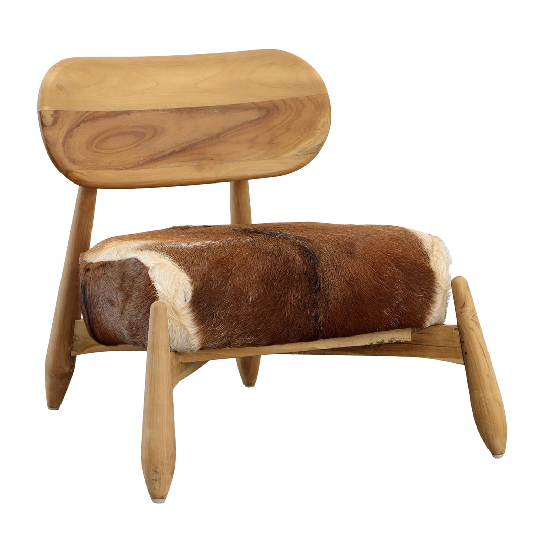 Whimsical Hide-Inspired Bistro Chair