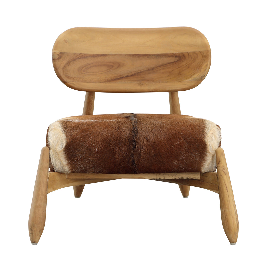 Whimsical Hide-Inspired Bistro Chair