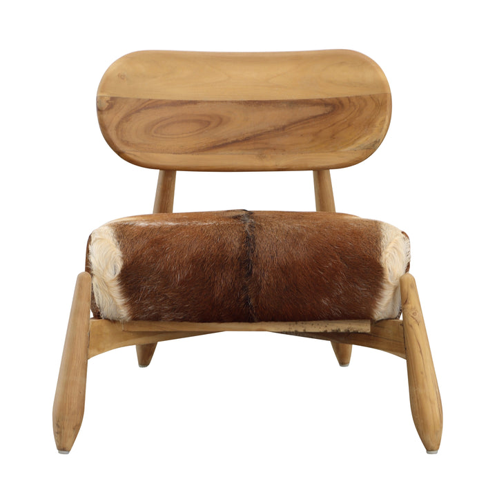 Whimsical Hide-Inspired Bistro Chair