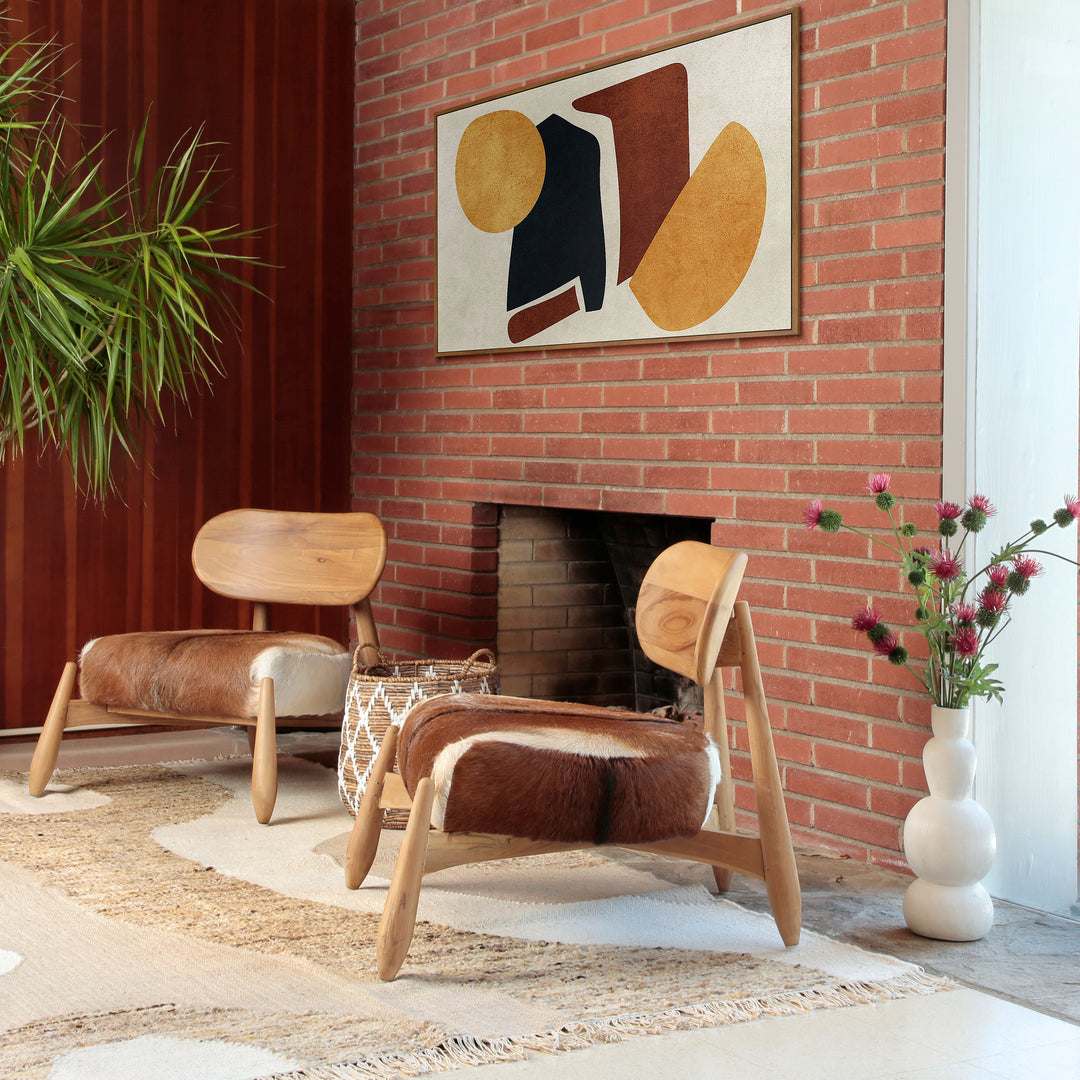Whimsical Hide-Inspired Bistro Chair