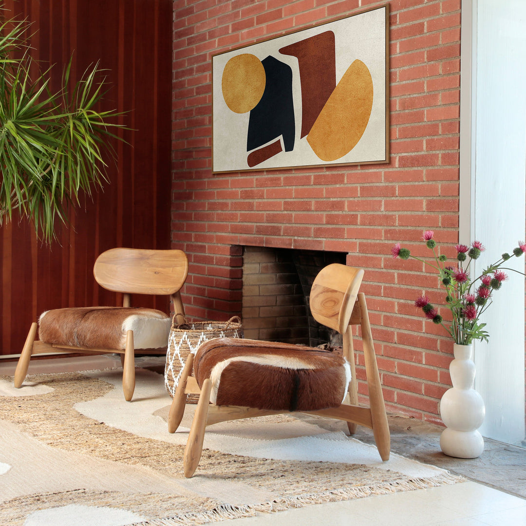 Whimsical Hide-Inspired Bistro Chair