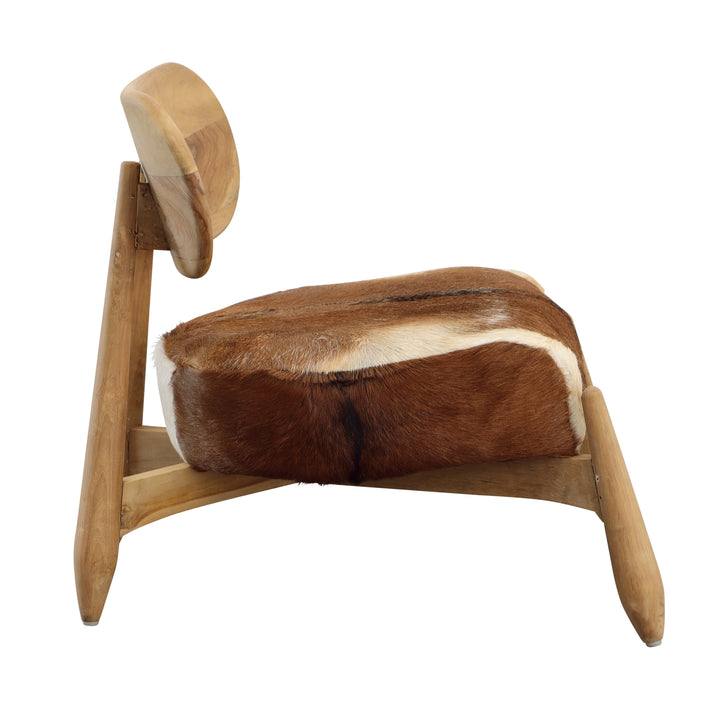 Whimsical Hide-Inspired Bistro Chair
