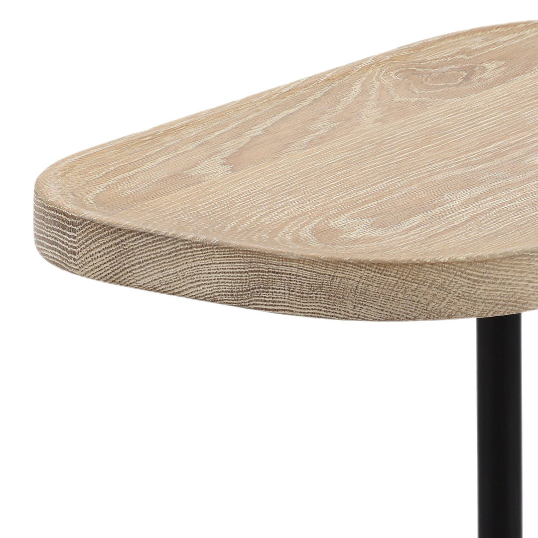 Nature's Glow: Large, Rustic-Chic End Table Lamp