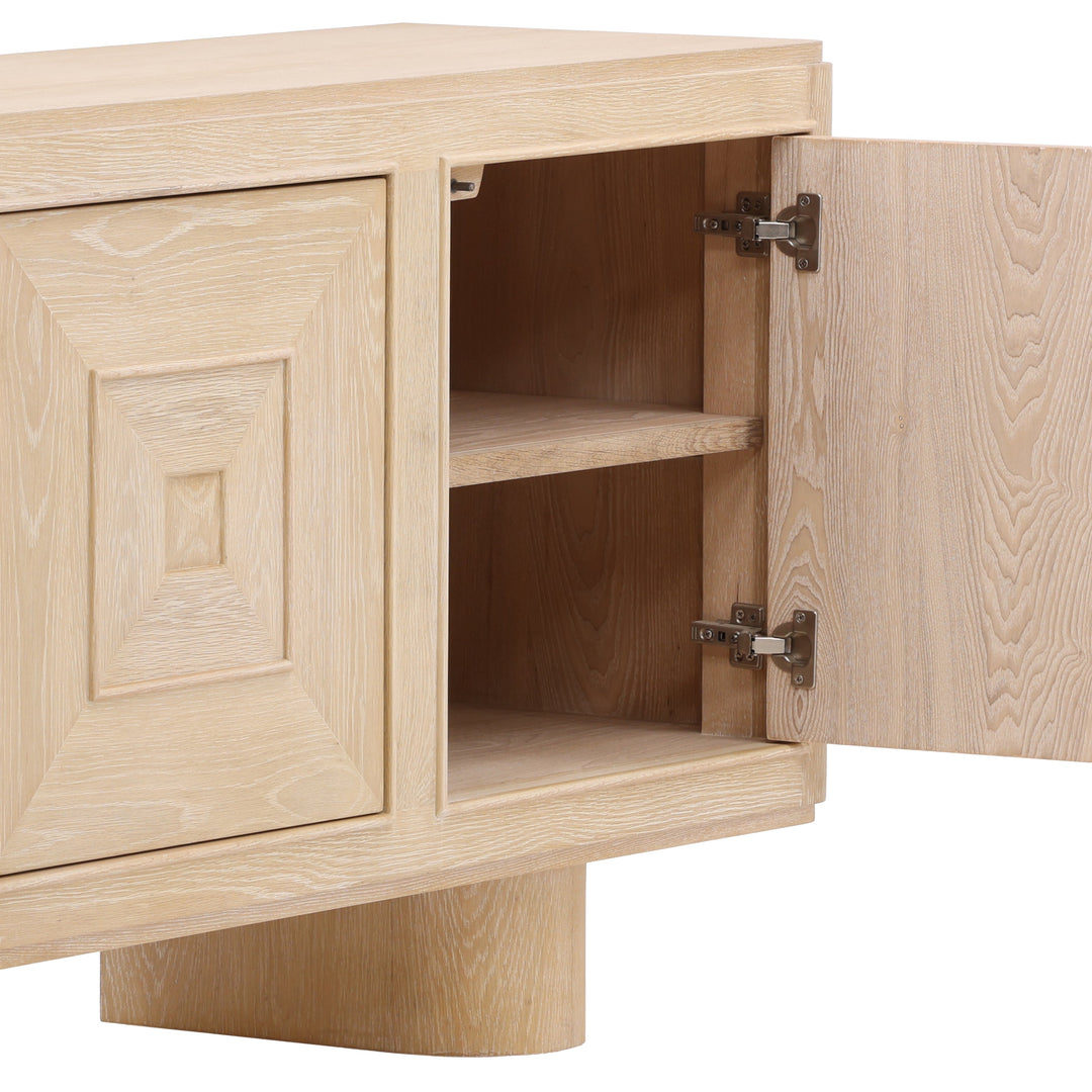Natural Radiance Sideboard with Integrated Lighting