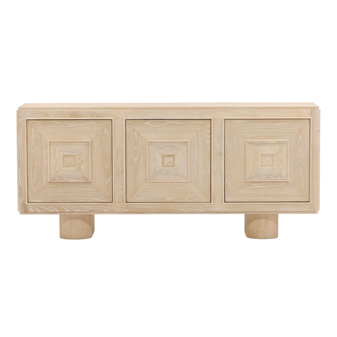 Natural Radiance Sideboard with Integrated Lighting