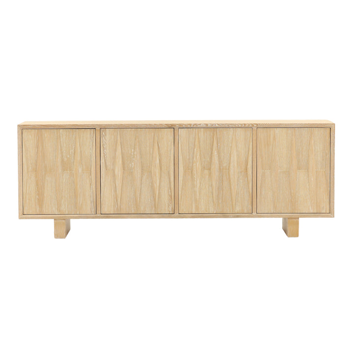 Nature's Grace Natural Wood Floating Shelf Unit
