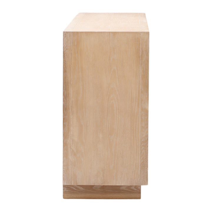 Nature's Embrace Solid Wood Sideboard with Integrated Lighting