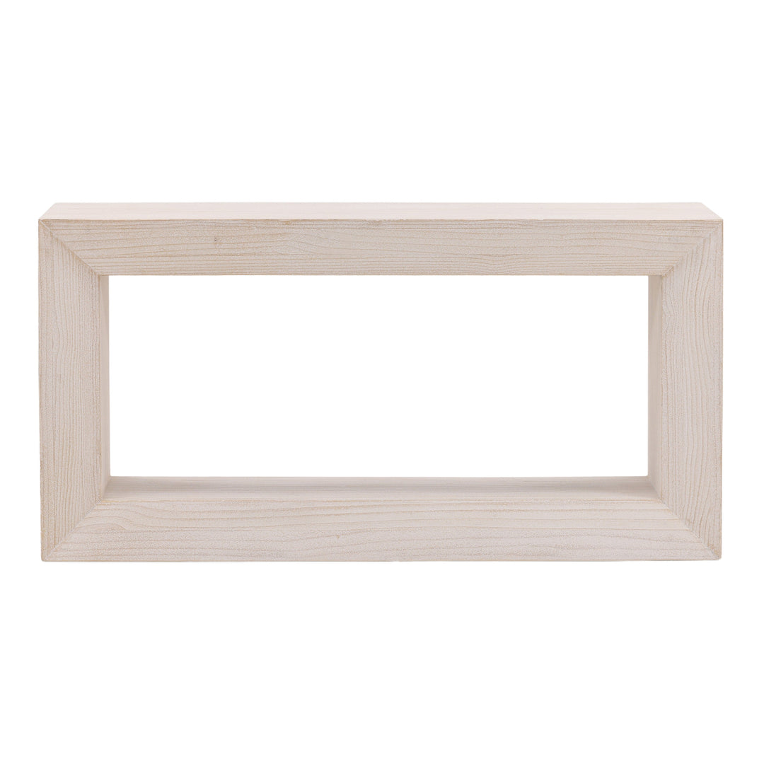 Streamlined Whitewash Solid Wood Console