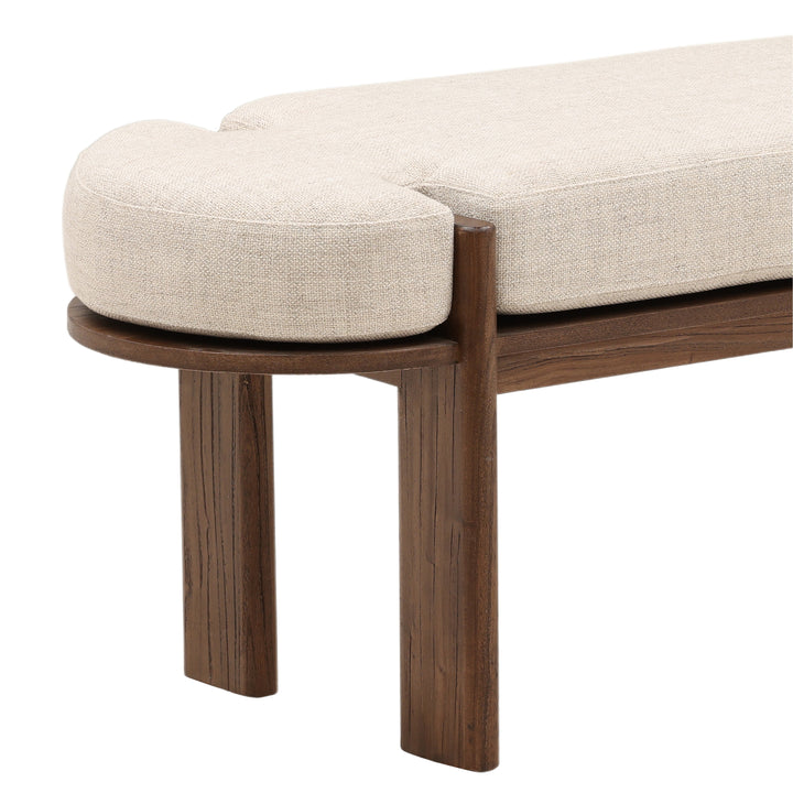 Artisanal Solid Wood Bistro Sitting Nook - Rich Brown Hue