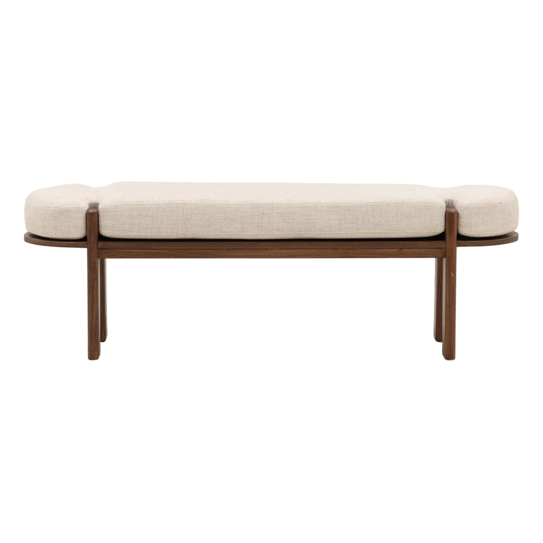 Artisanal Solid Wood Bistro Sitting Nook - Rich Brown Hue