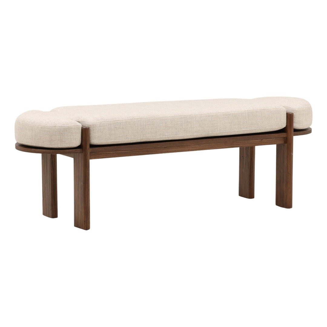 Artisanal Solid Wood Bistro Sitting Nook - Rich Brown Hue