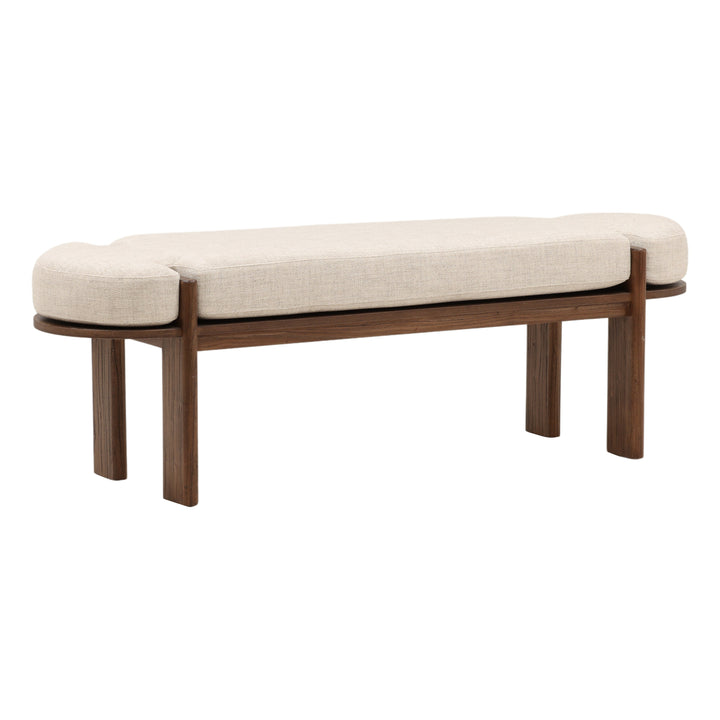 Artisanal Solid Wood Bistro Sitting Nook - Rich Brown Hue