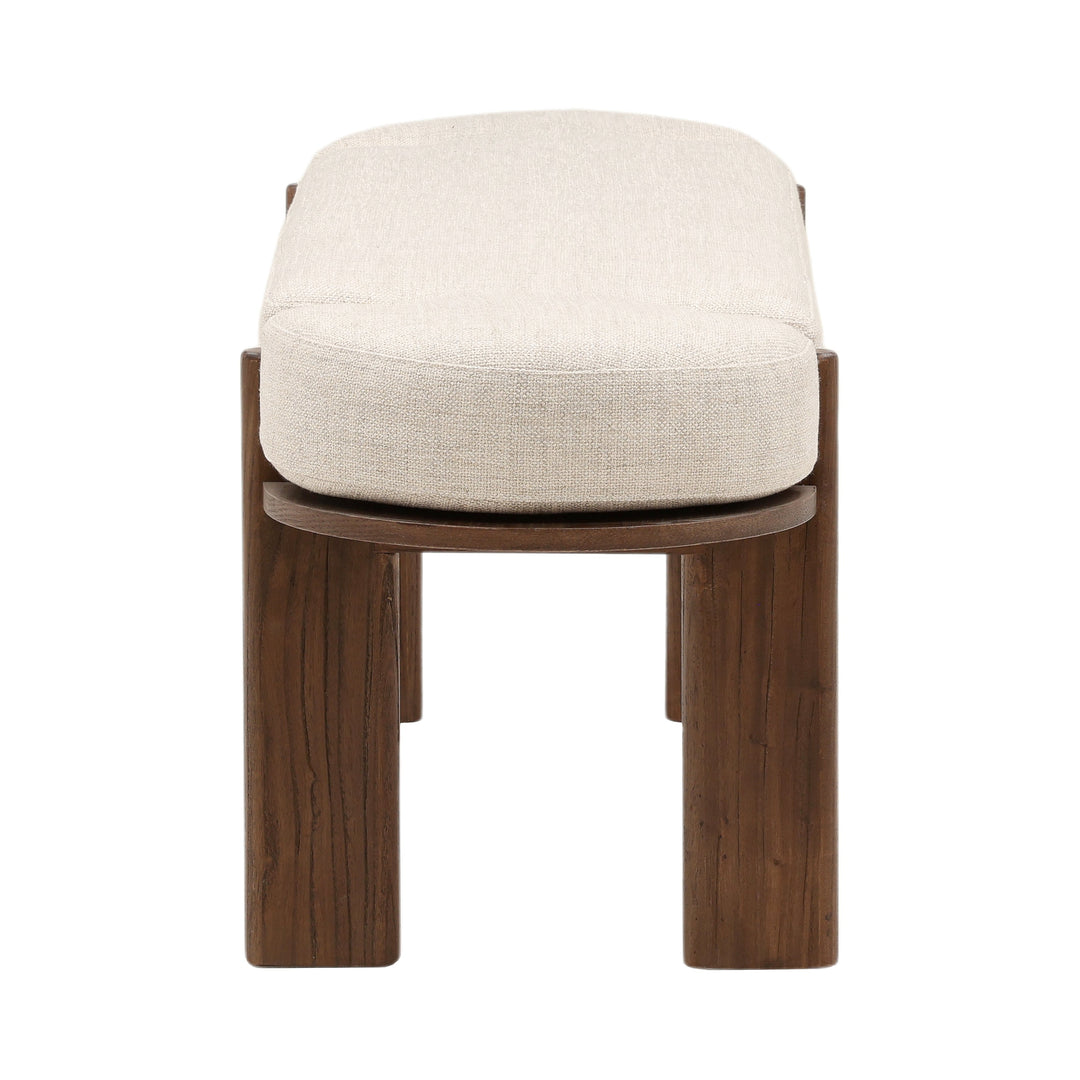 Artisanal Solid Wood Bistro Sitting Nook - Rich Brown Hue