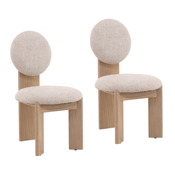 Breeze Comfy Dine Duo - 2 Seater Cream Chair Set