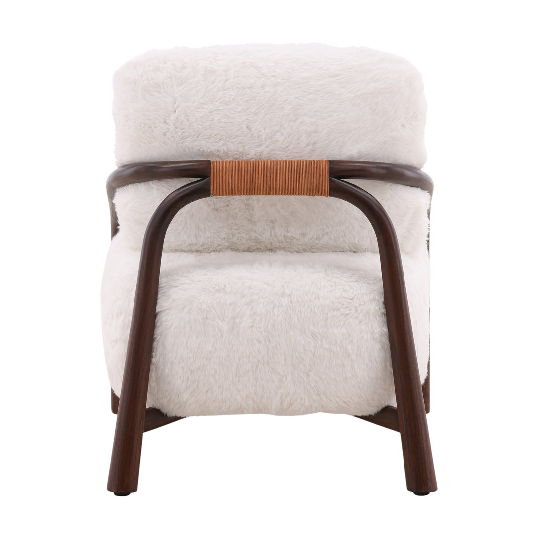 Whimsy Ivory Occasion Seat in Soft Polyester