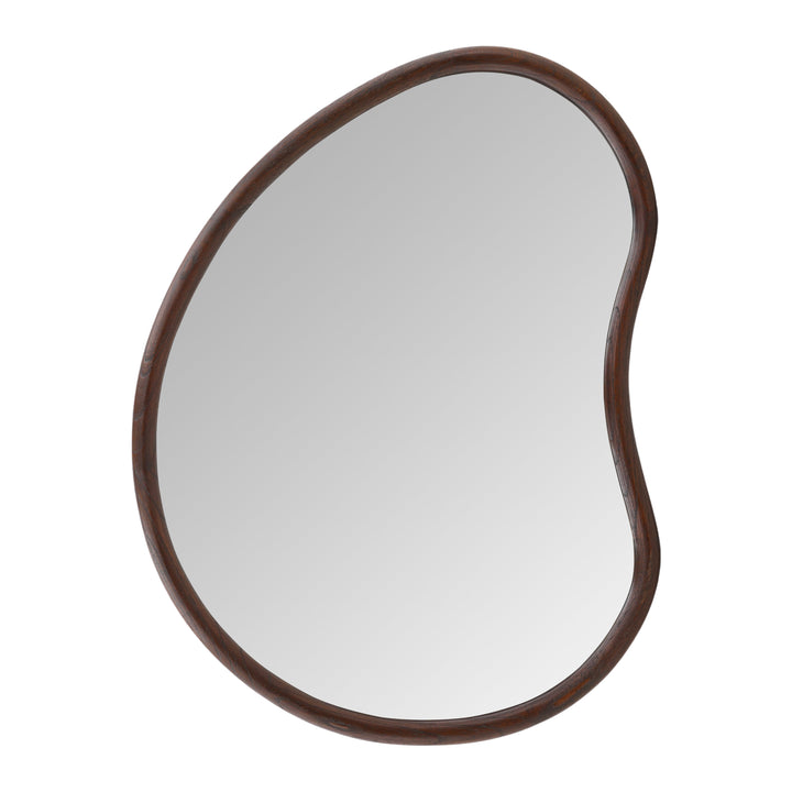 Timeless Reflection: Warm-toned Brown Wall Mirror