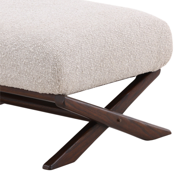 Cozy Charm Ottoman - Cream