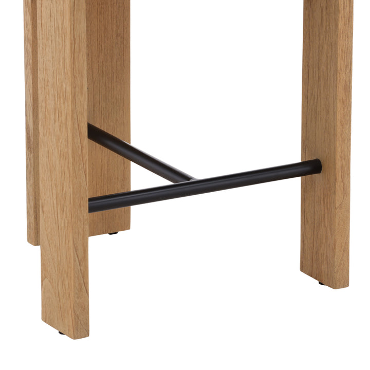 Modern Vintage Charm Stool in Cream Hue