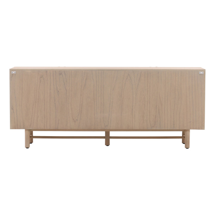 Elegant Solstice Serving Console - Natural Finish