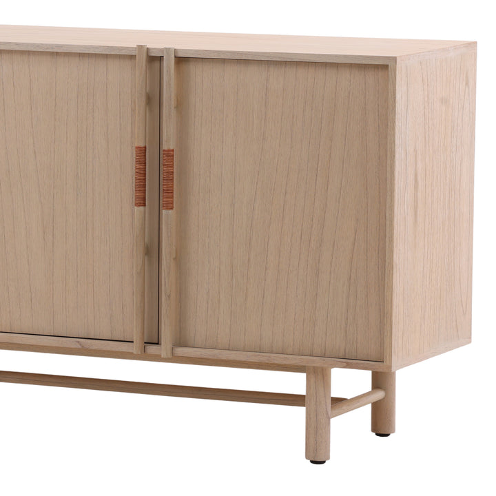 Elegant Solstice Serving Console - Natural Finish
