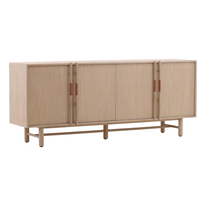 Elegant Solstice Serving Console - Natural Finish