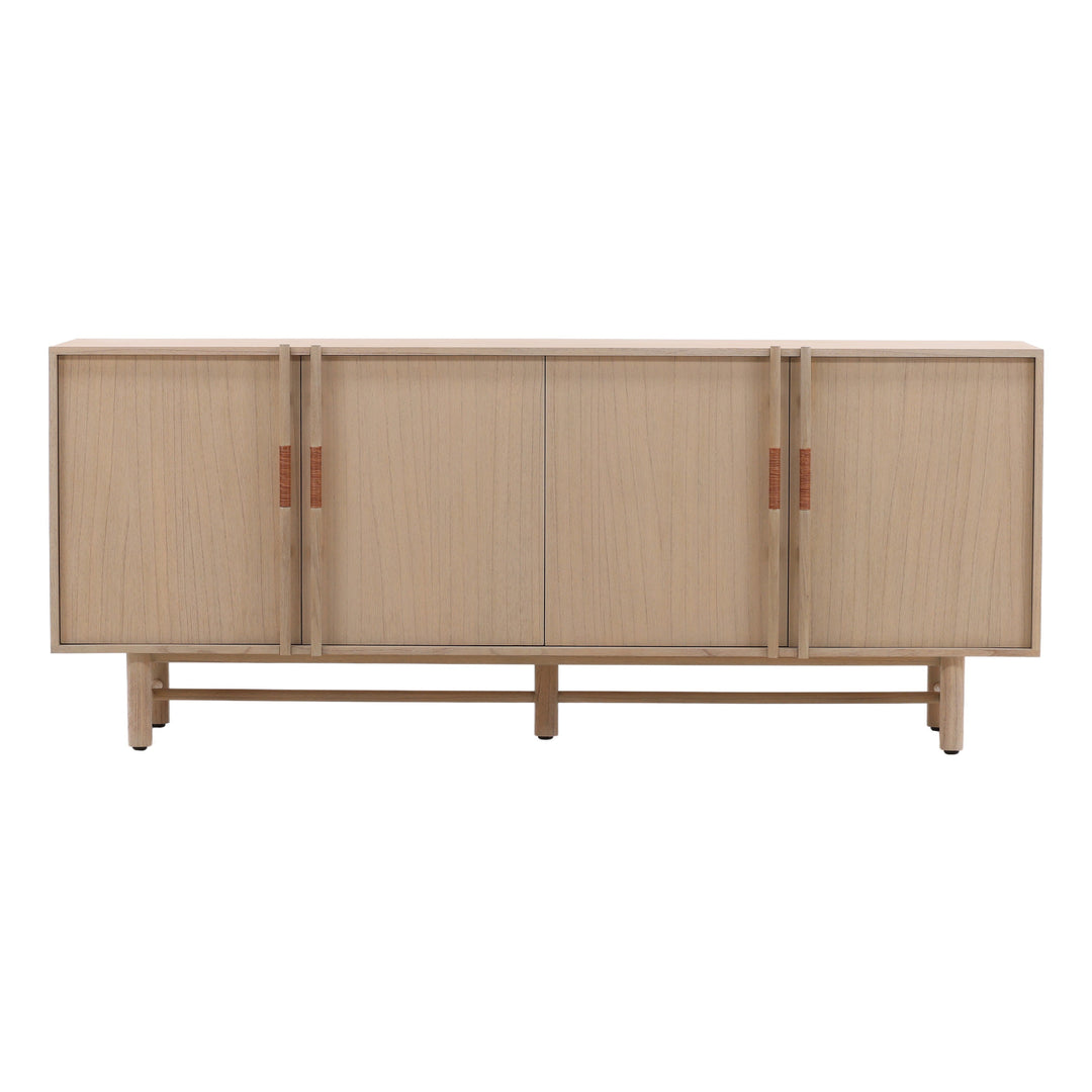 Elegant Solstice Serving Console - Natural Finish