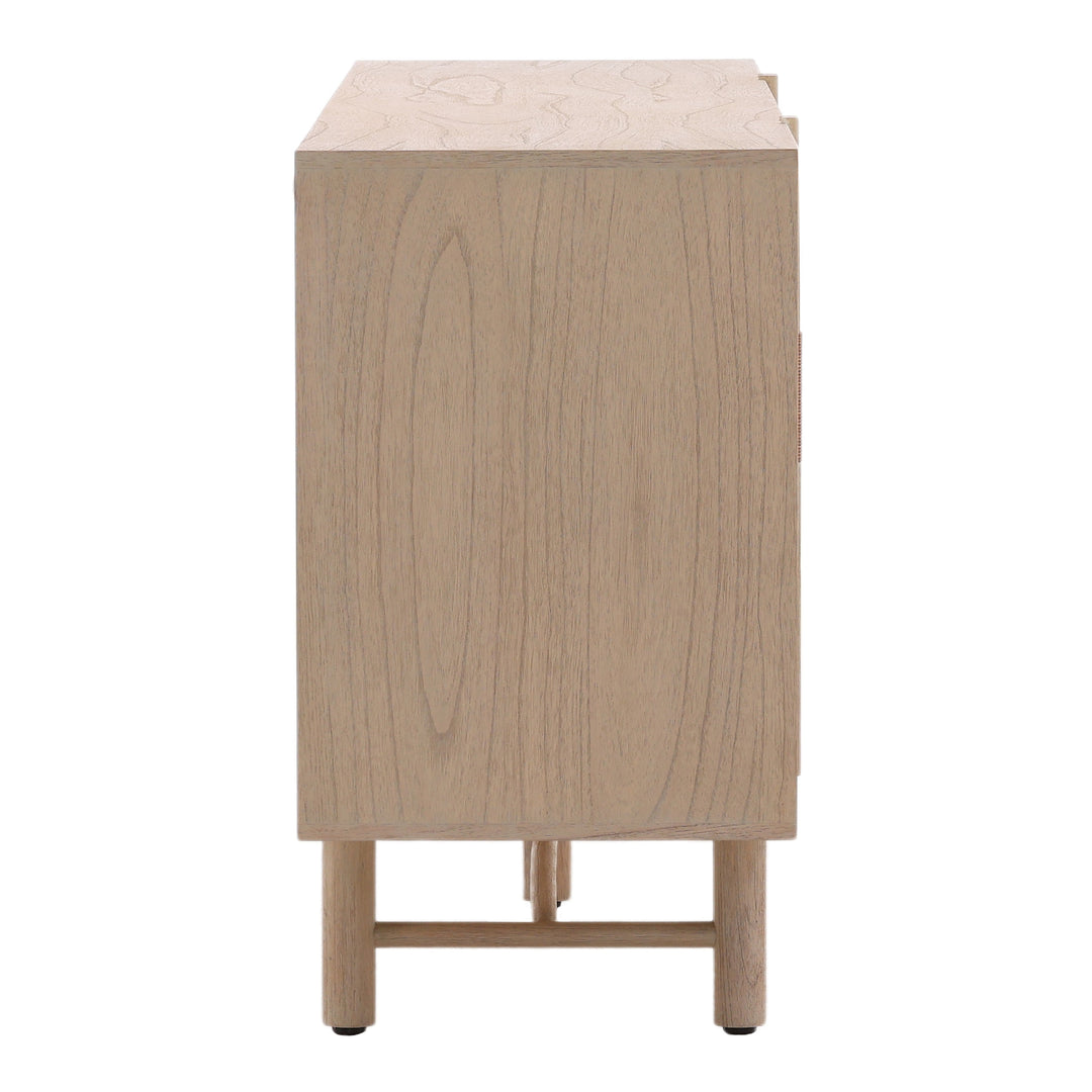Elegant Solstice Serving Console - Natural Finish