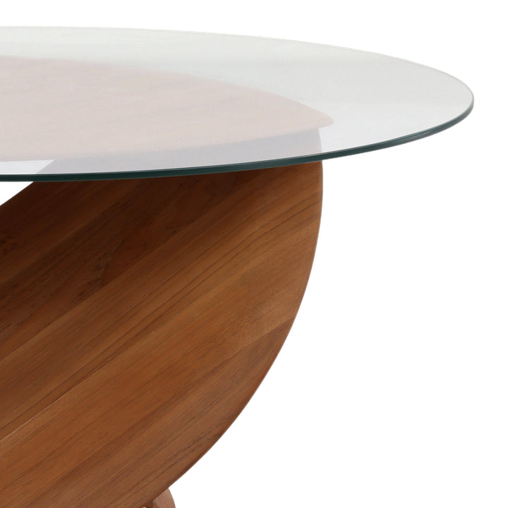 EcoChic Solid Wood Round Coffee Table