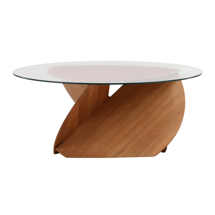 EcoChic Solid Wood Round Coffee Table