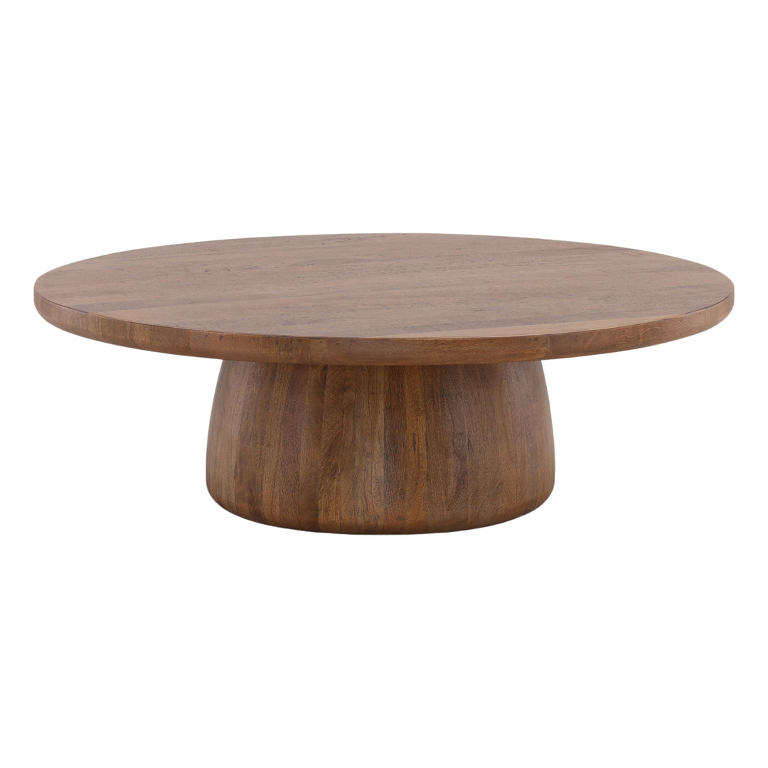 Eco-Chic Solid Wood Round Coffee Table