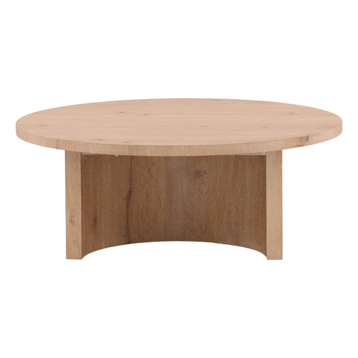 Sunlit Solace Natural Wood Coffee Table Lamp