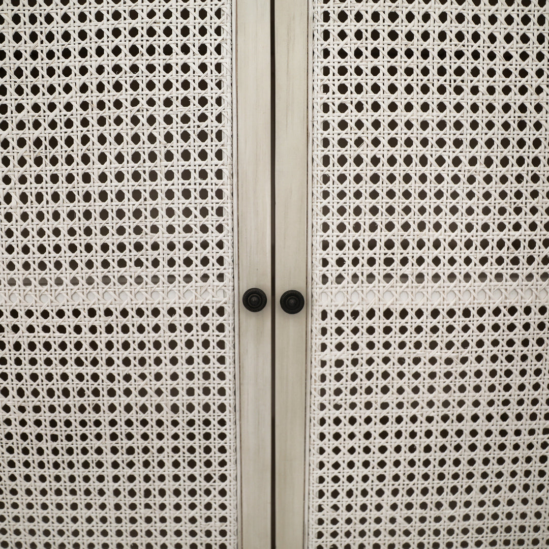 Modern Coastal White-Washed Sideboard