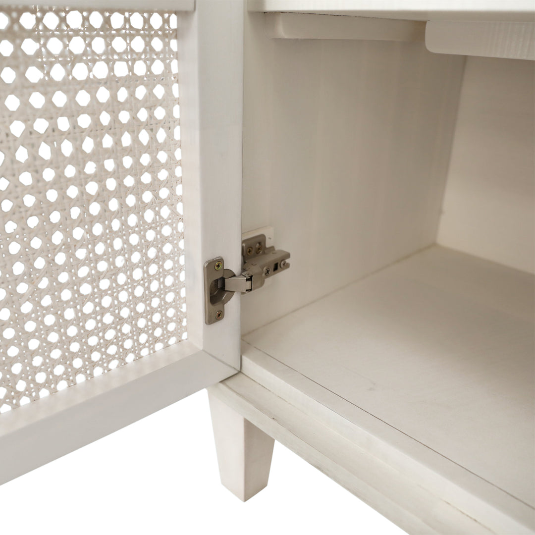 Modern Coastal White-Washed Sideboard