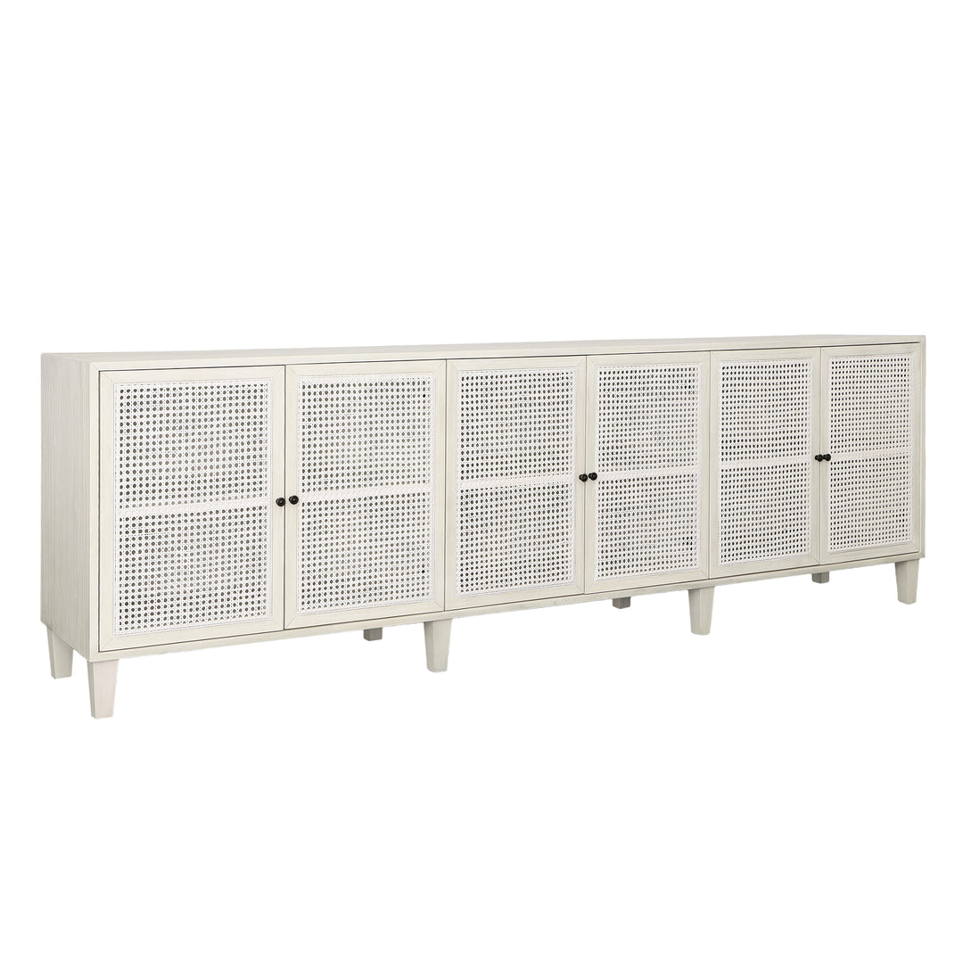 Modern Coastal White-Washed Sideboard