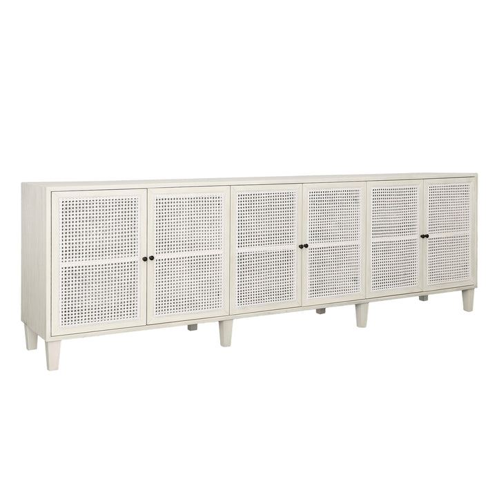 Modern Coastal White-Washed Sideboard