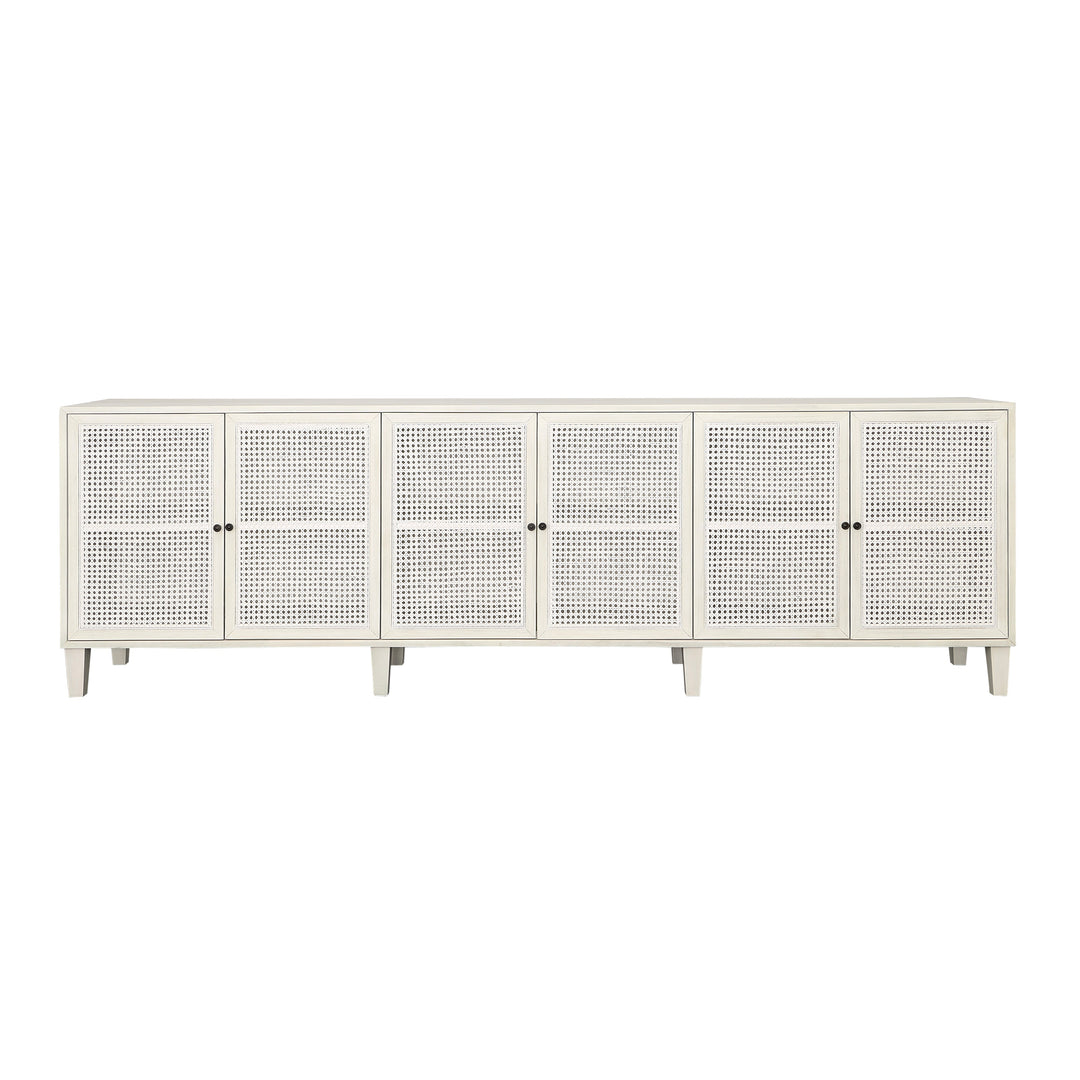 Modern Coastal White-Washed Sideboard