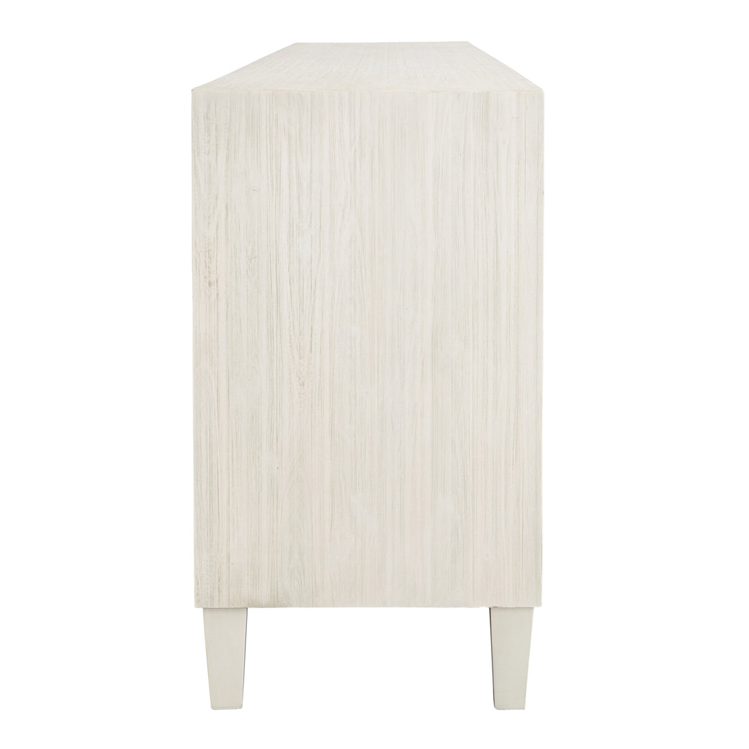 Modern Coastal White-Washed Sideboard