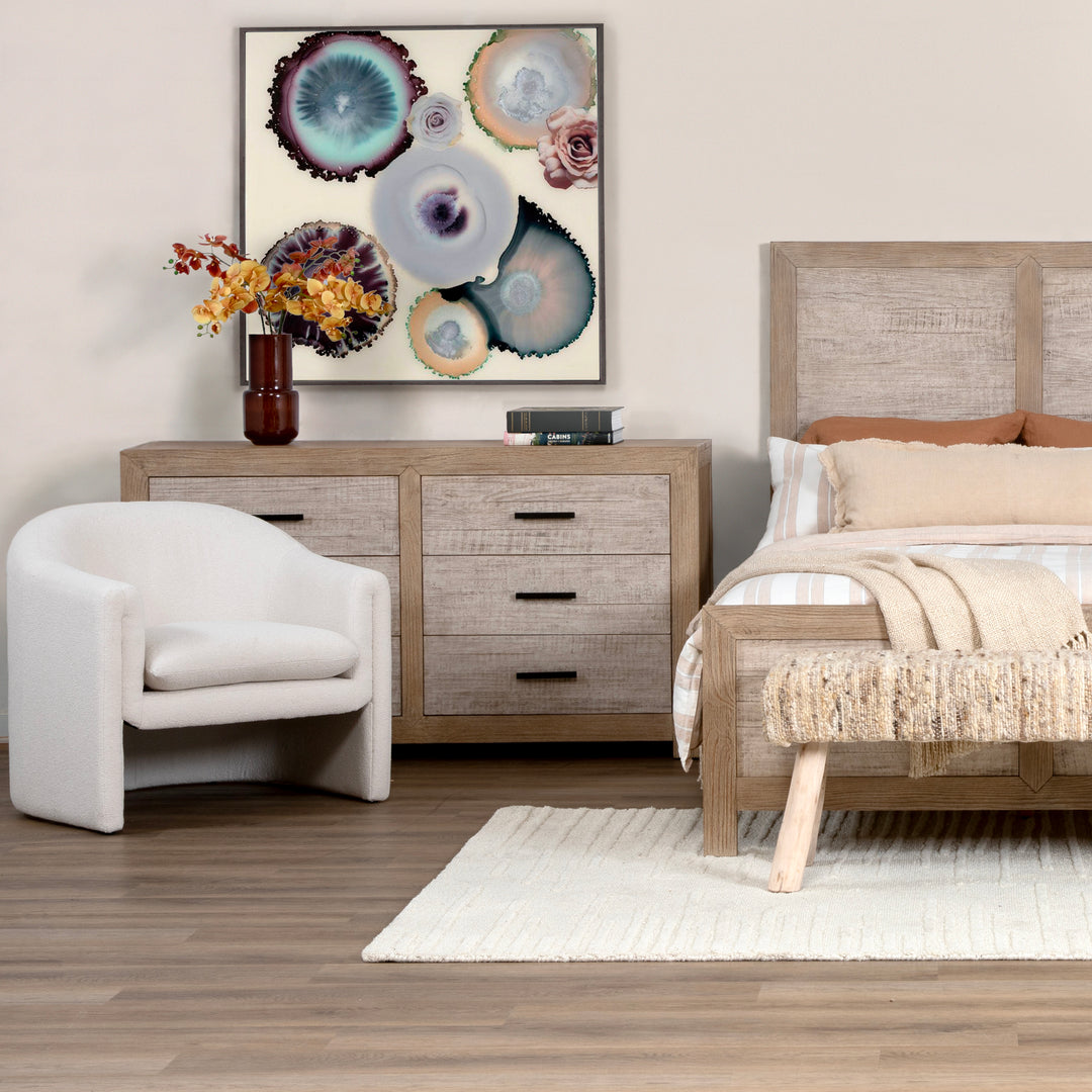 Vintage Charm Oak-Toned Chest of Drawers
