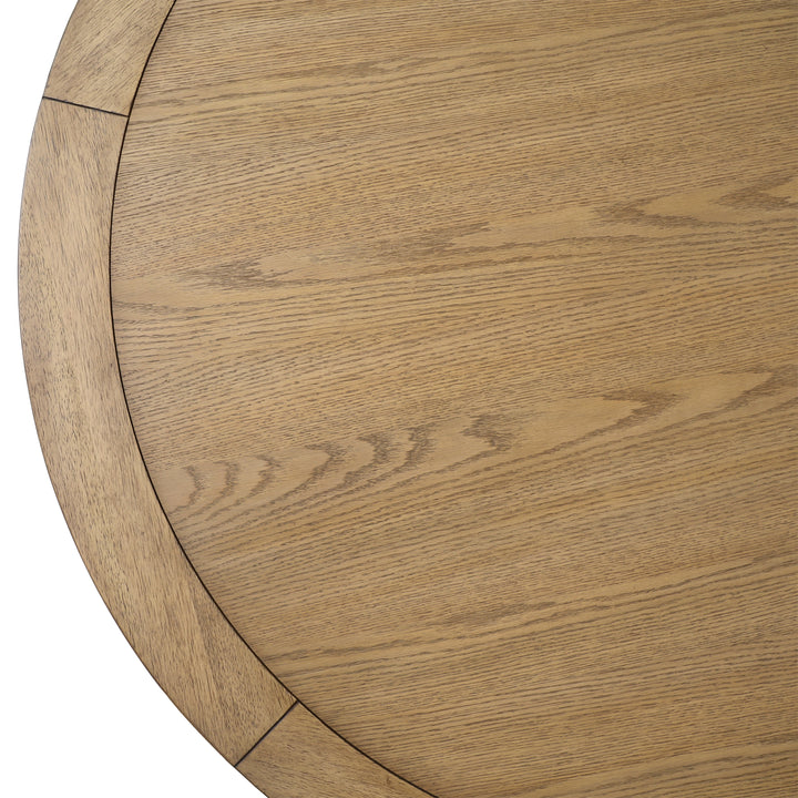 EcoChic Solid Wood Farmhouse-Style Dining Table