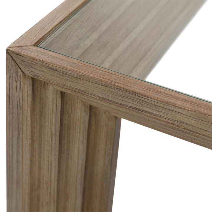 Luminarre Vintage-Inspired Accent Table with Built-in Lamp