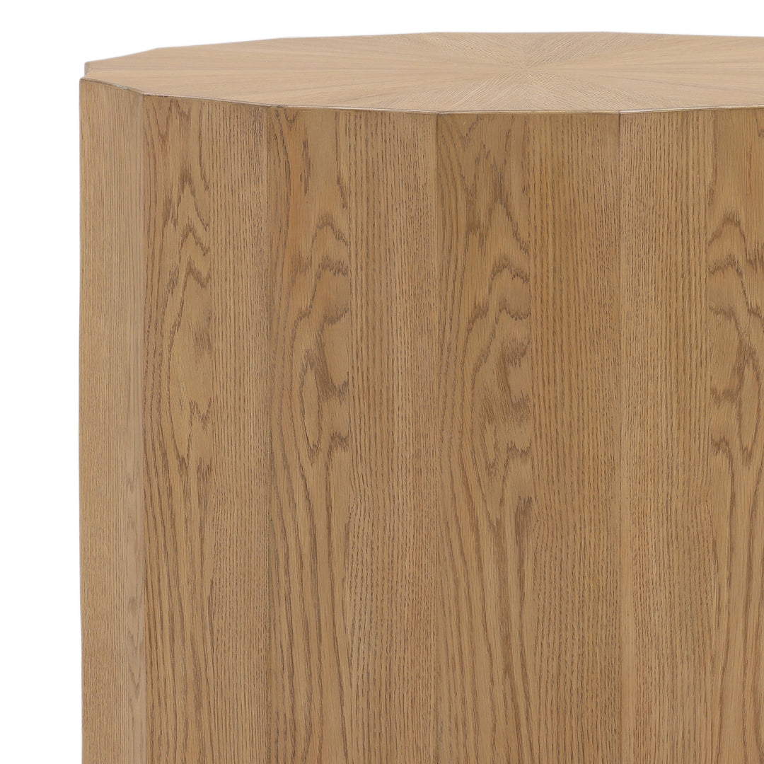 Nature's Grace: Eco-Friendly Solid Wood End Table