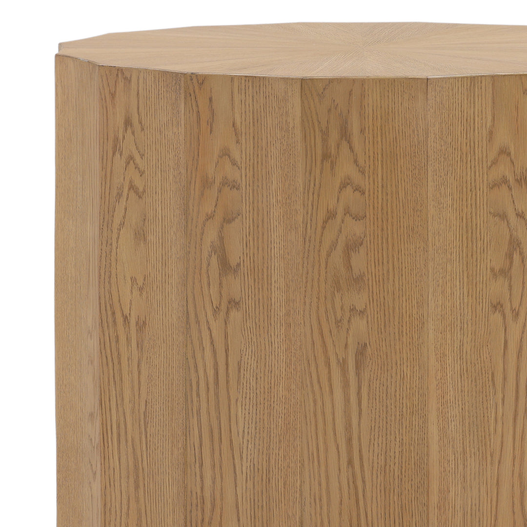 Nature's Grace: Eco-Friendly Solid Wood End Table