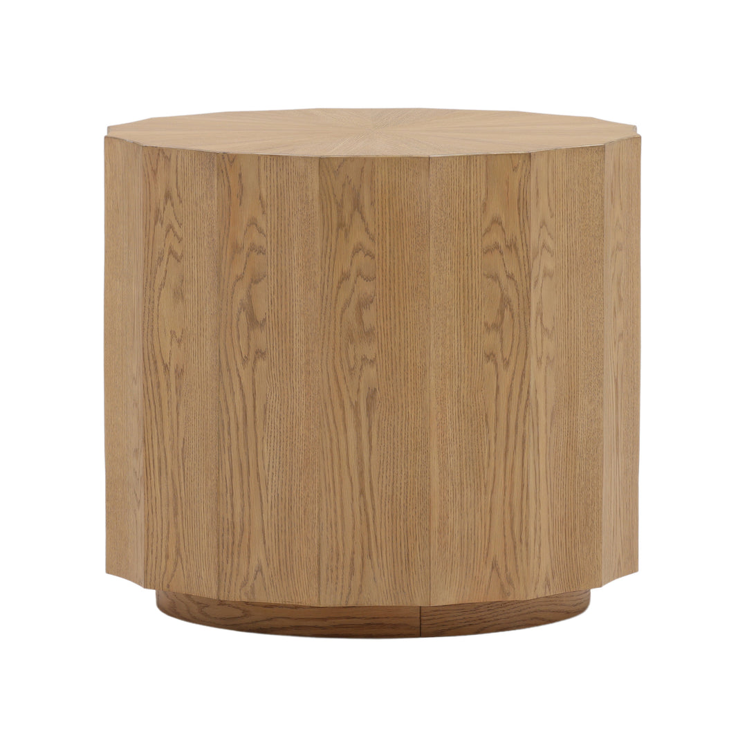 Nature's Grace: Eco-Friendly Solid Wood End Table