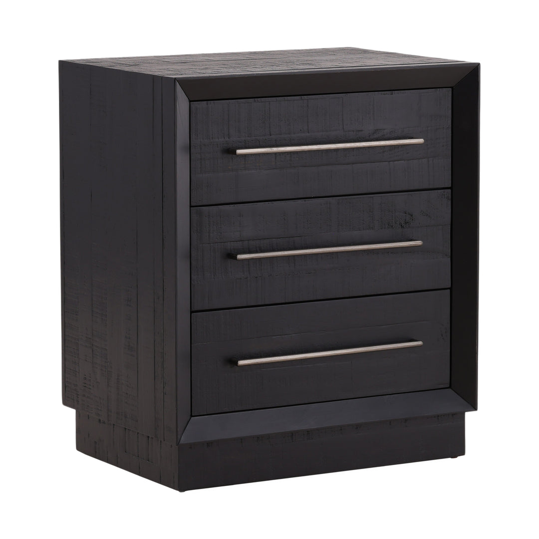 Midnight Dreamer Solid Wood Nightstand