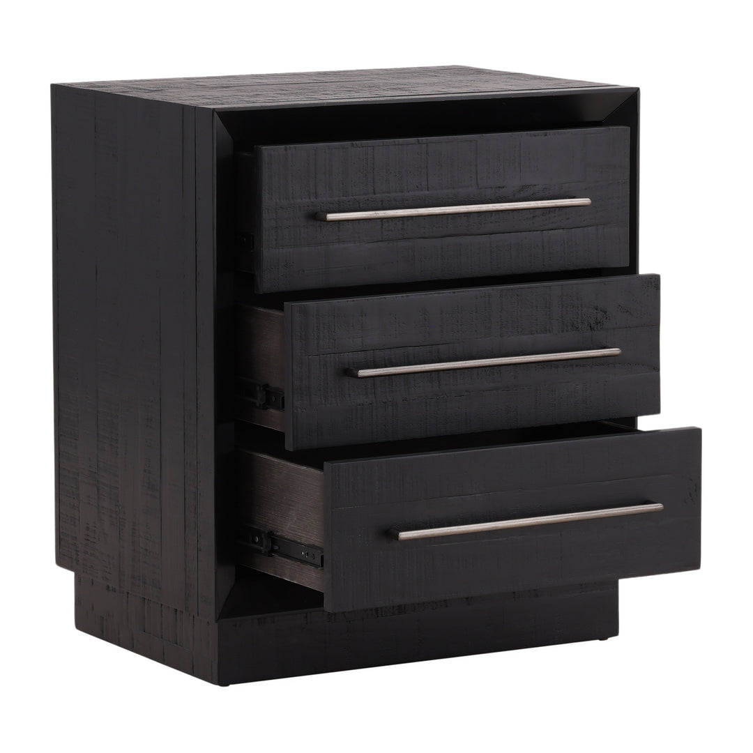 Midnight Dreamer Solid Wood Nightstand
