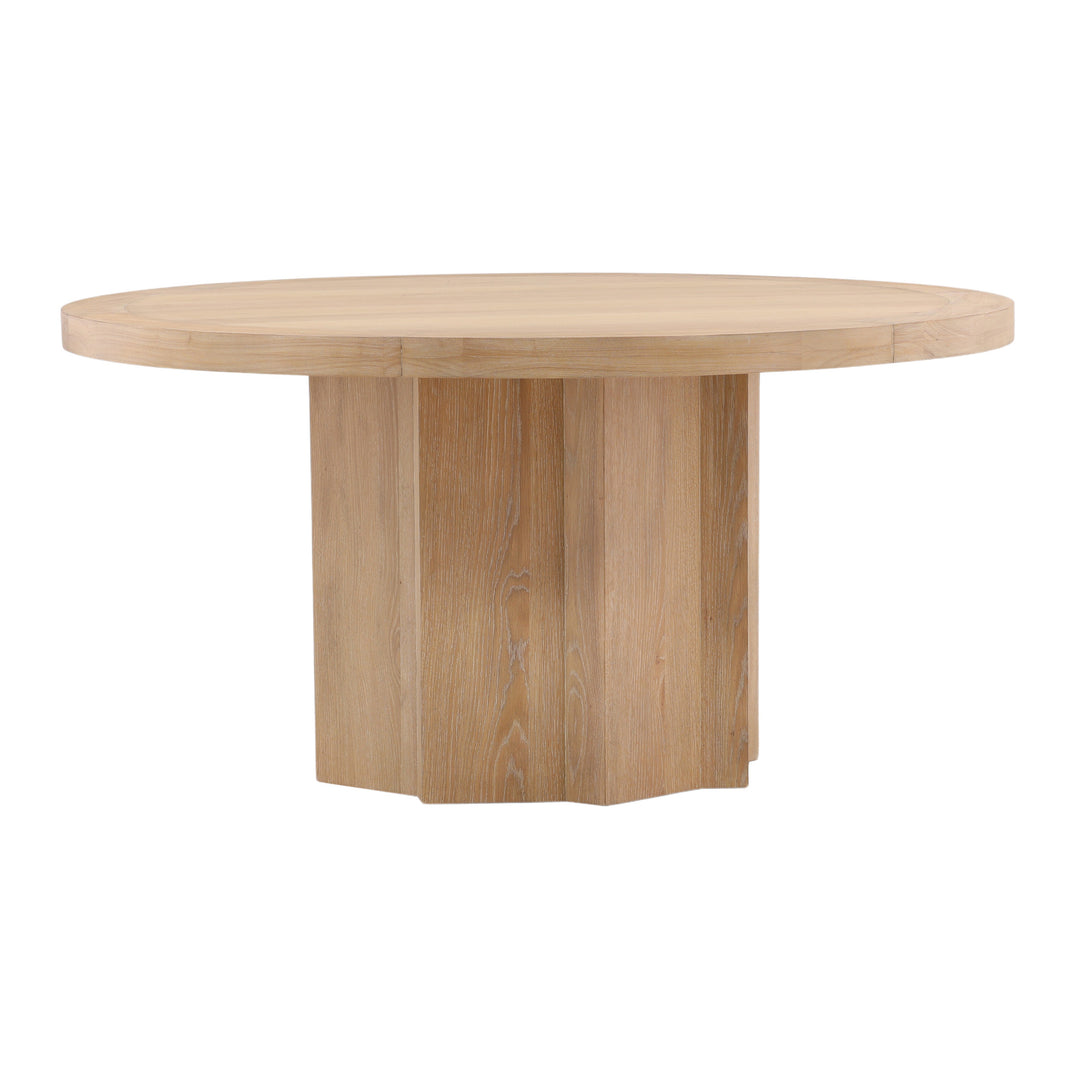 Artisanal Solstice Gathering Table in Aged Wood