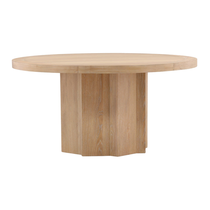 Artisanal Solstice Gathering Table in Aged Wood