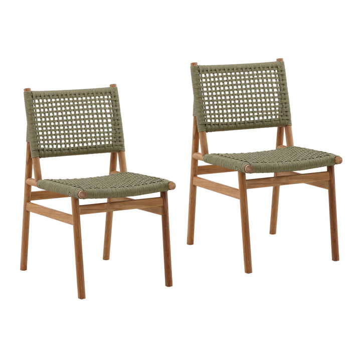 Verdant Bistro Garden Seating Duo in Minty Hue